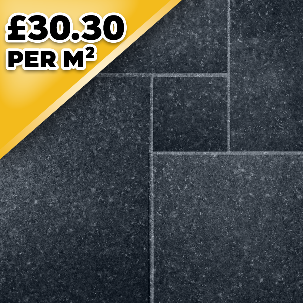 Textured Ash Black 9.9M2 Kit 22mm Calibrated Granite