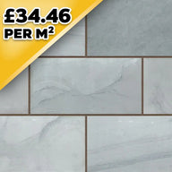 Linear Natural Grey Indian Natural Sandstone Paving Pack 22mm Calibrated 7.68m2 Patio Kit
