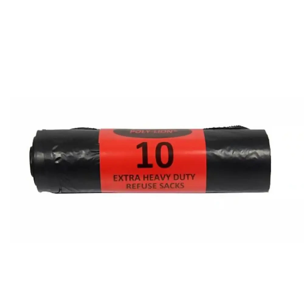 Extra Strong Black Refuse  Bags Pack 10