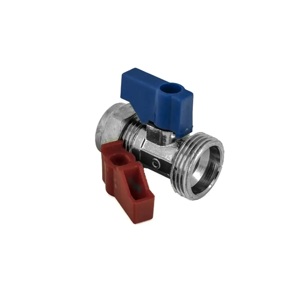 Chrome Washing Machine Straight Isolation Valve