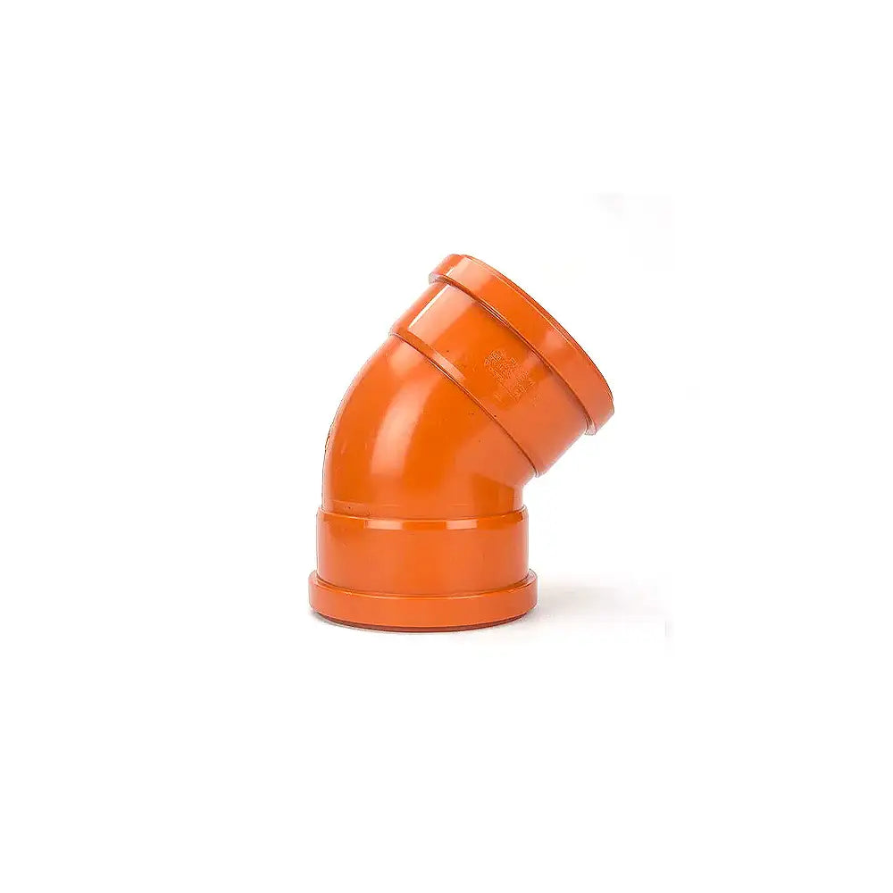 Quantum Double Socket Bend 150mm x 45 Deg