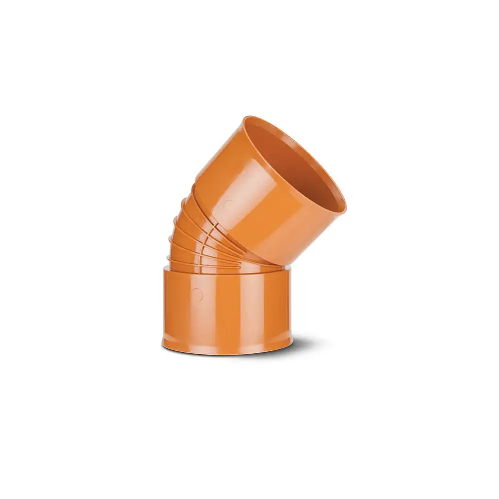 Quantum Double Socket Bend 225mm x 45 Deg