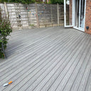 Qube Island Mist / Sandstone Composite Decking Kit 3.6m x 3.6m
