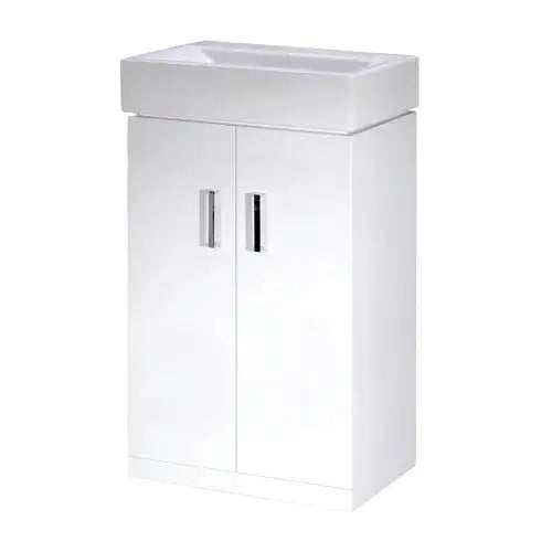 Checkers 450mm 2 Door Cloakroom Vanity Unit