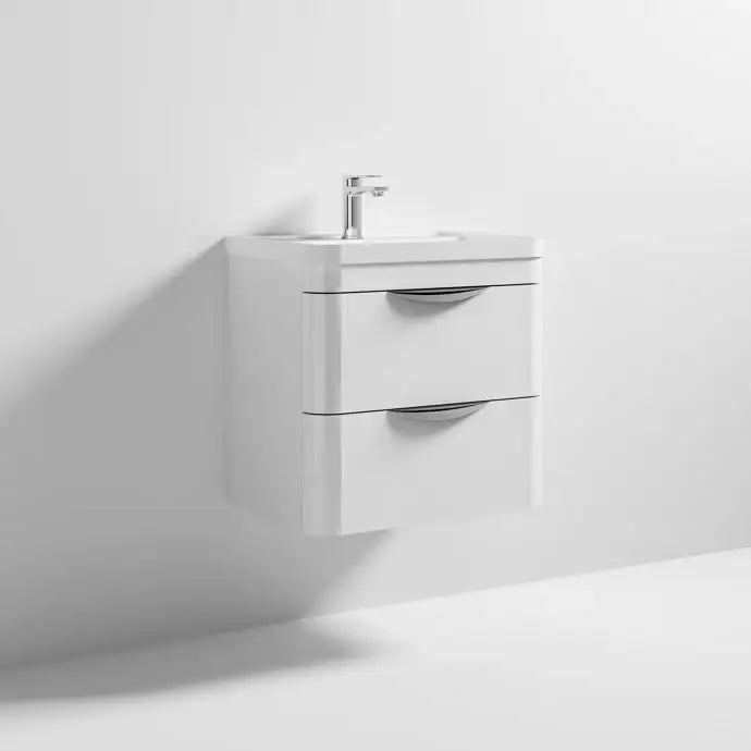 Parade 600mm 2 Drawer Wall Hung Vanity Unit