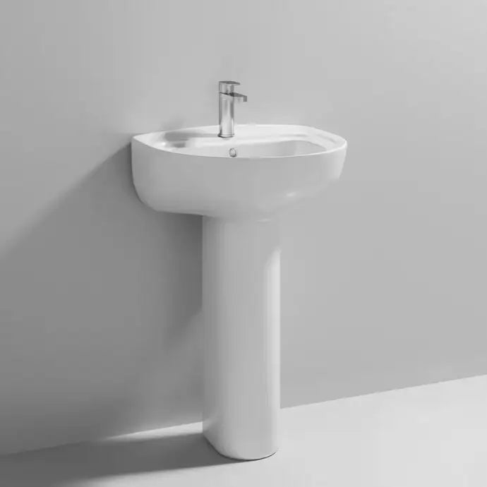 Melbourne 550mm 1 Tap Hole Basin & Pedestal
