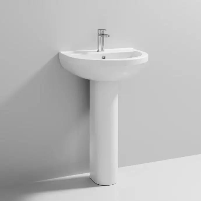 Ivo 550mm 1 Tap Hole Basin & Pedestal