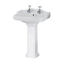 Legend 580mm Traditional 2TH Basin & Pedestal