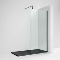 800mm Wetroom Screen Black
