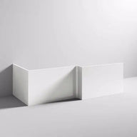 L-Shape Shower Bath MDF Front Panel (Gloss White)