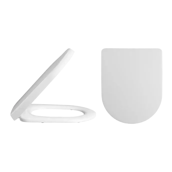 Luxury D Shape Quick Release Soft Close Toilet Seat (Flat)