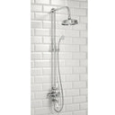 Traditional Rigid Riser Shower Kit with Fixed Head and Handset