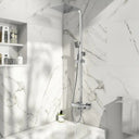 Block Square Rigid Riser Shower Kit with Bath Filler