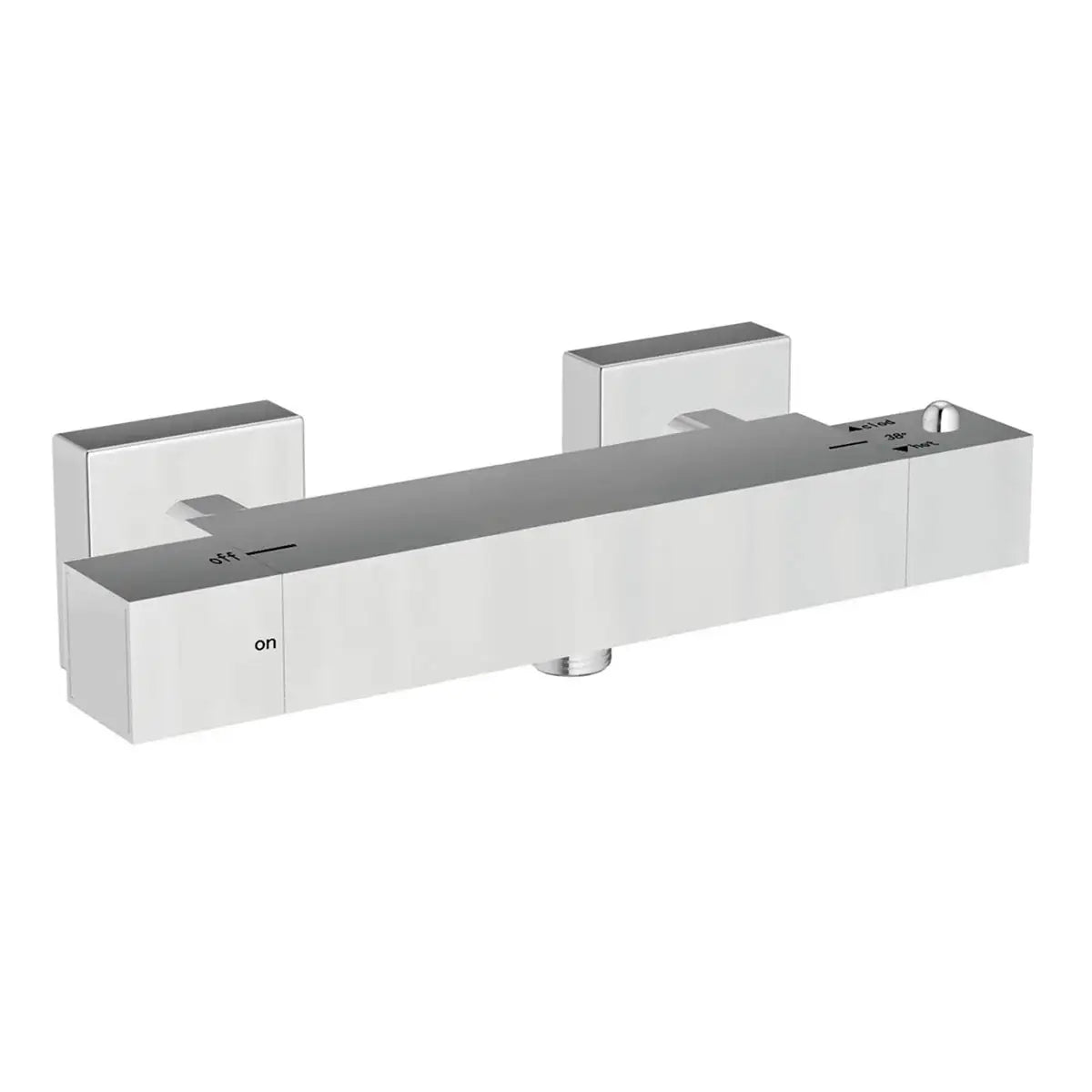Square Exposed Thermostatic Shower Valve