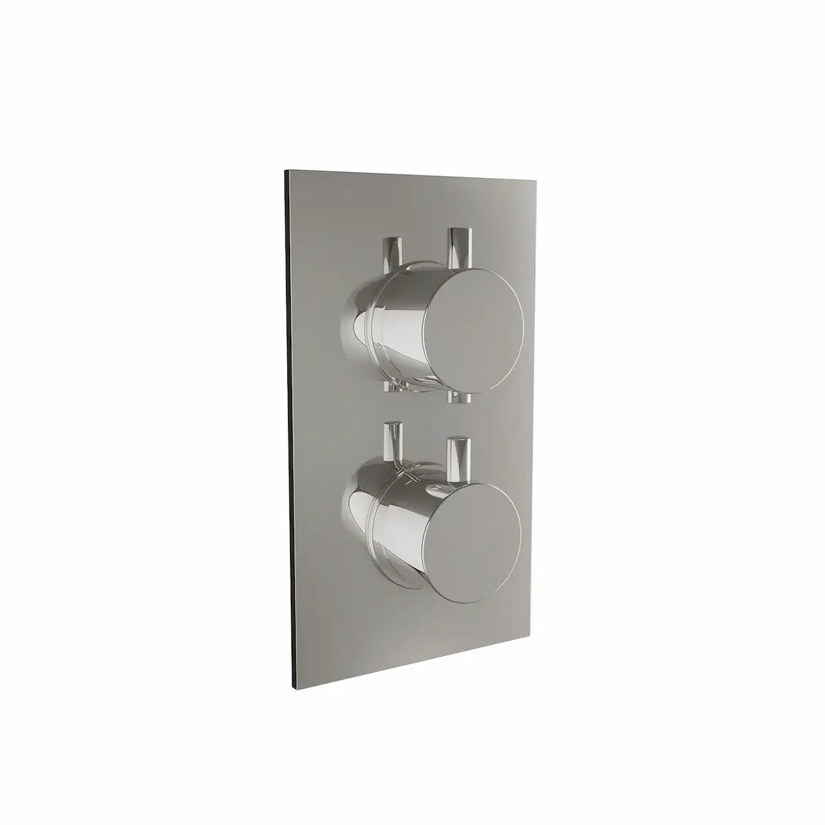 Twin Conceal Thermo Shower Valve c/w Rnd Handles (1 Outlet)