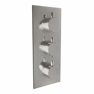 Triple Conceal Thermo Shower Valve c/w Rnd Handles (2 Outlets)
