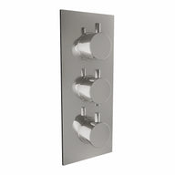 Triple Conceal Thermo  Valve c/w Diverter & Rnd Handles (3 Outlets)