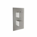 Twin Conceal Thermo Shower Valve c/w Square Handles (1 Outlet)