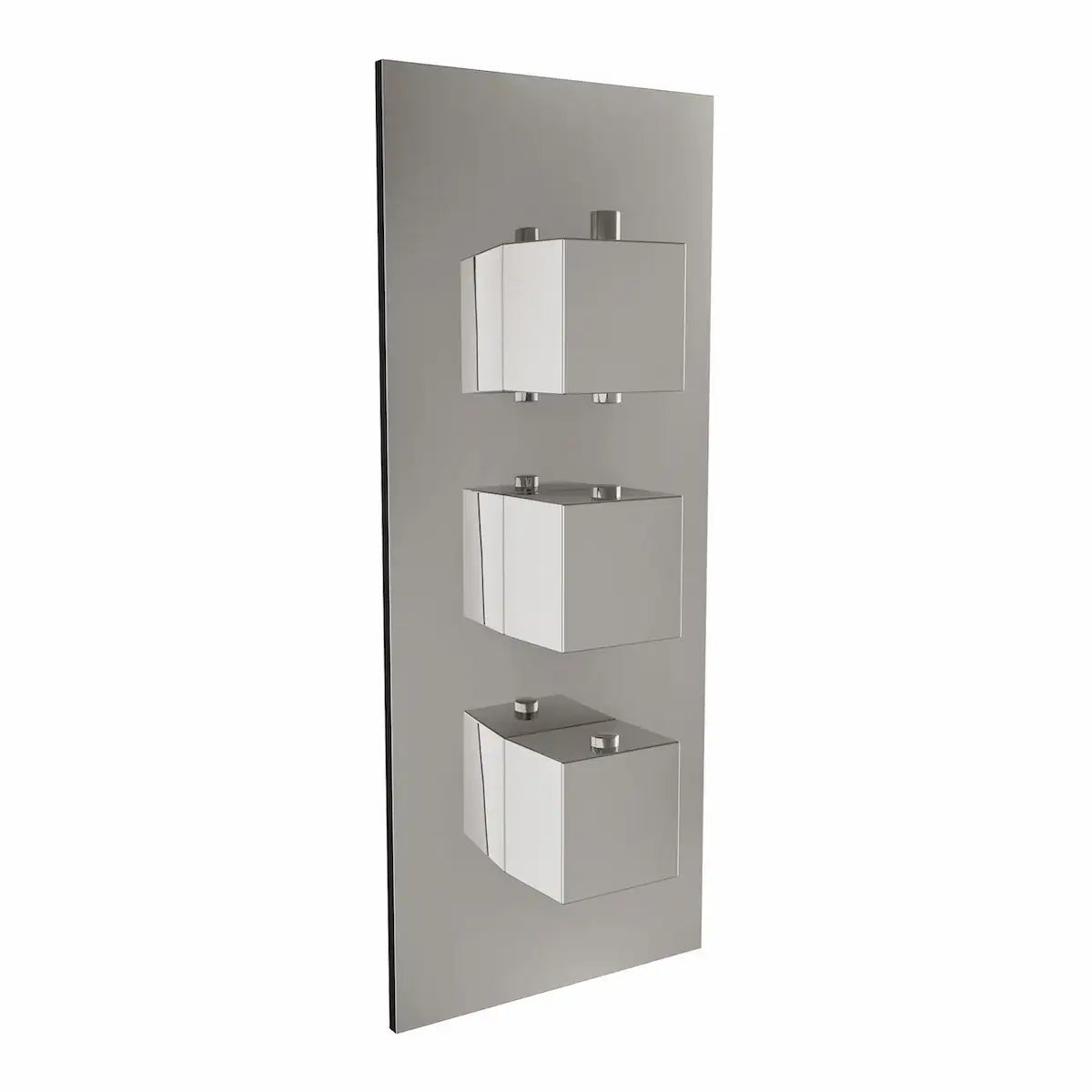 Triple Conceal Thermo Shower Valve c/w Sq Handles (2 Outlets)