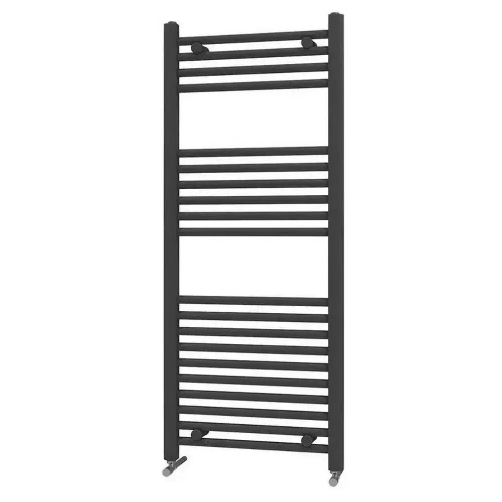 500x1200mm Heated Towel Rail (Black)