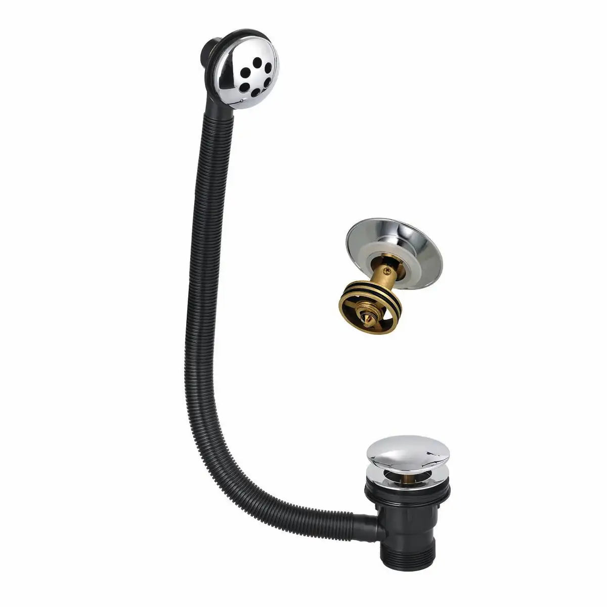 Chrome Sprung Bath Waste (EasyClean)