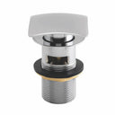 Chrome Square Clicker Basin Waste Slotted