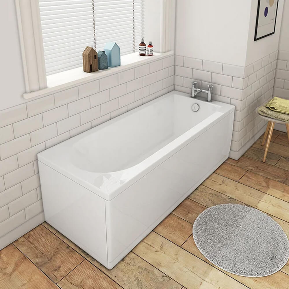 1500mm High Gloss White MDF Front Bath Panel