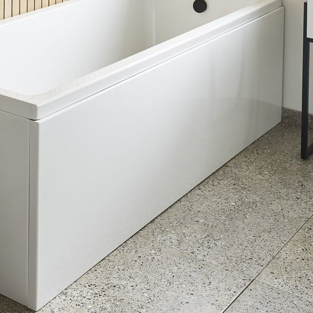 1600mm High Gloss White MDF Front Bath Panel