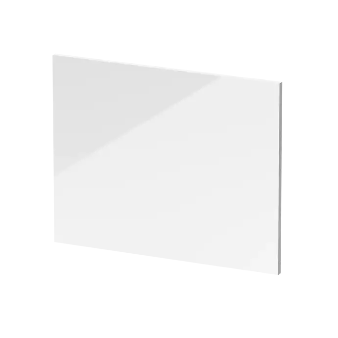 700mm High Gloss White MDF End Panel for L Shape Shower Bath