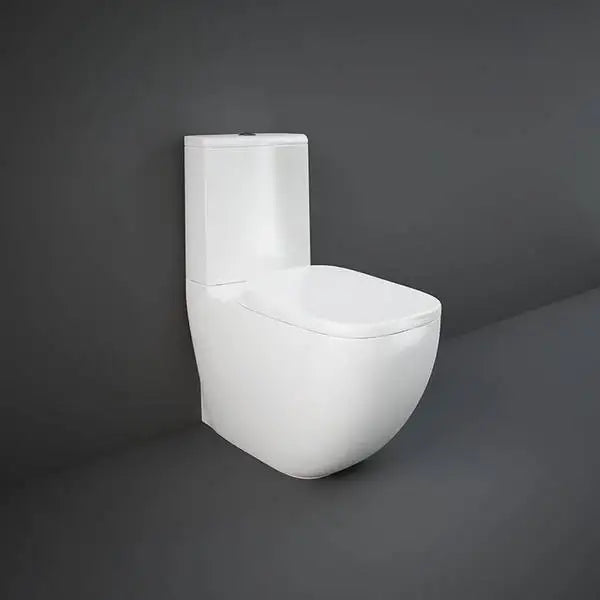 Illusion Closed Back Rimless Close Coupled Toilet & Soft Close Seat
