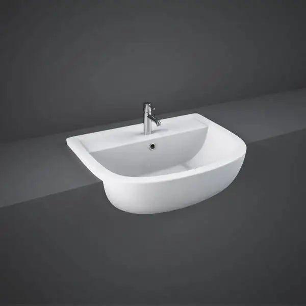 Compact Semi Recessed Basin 550