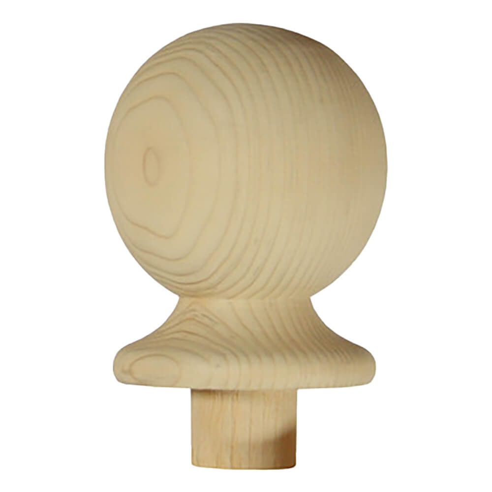 Pine Internal Ball Newel Cap 75Mm