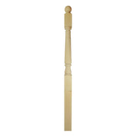 Pine Int Complete Newel Post 1330X82Mm