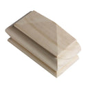 Pine Internal Pyramid Half Newel Cap 90mm