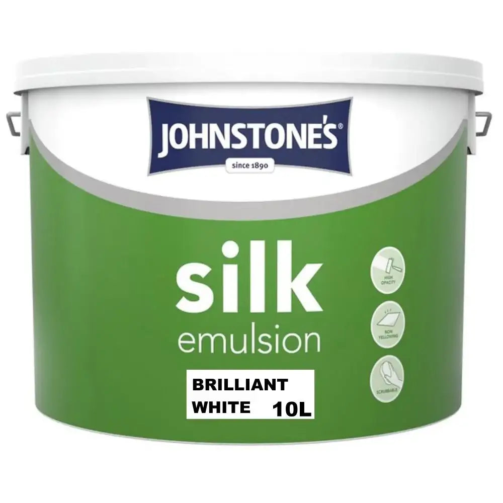 Johnstones Silk B/White 10L
