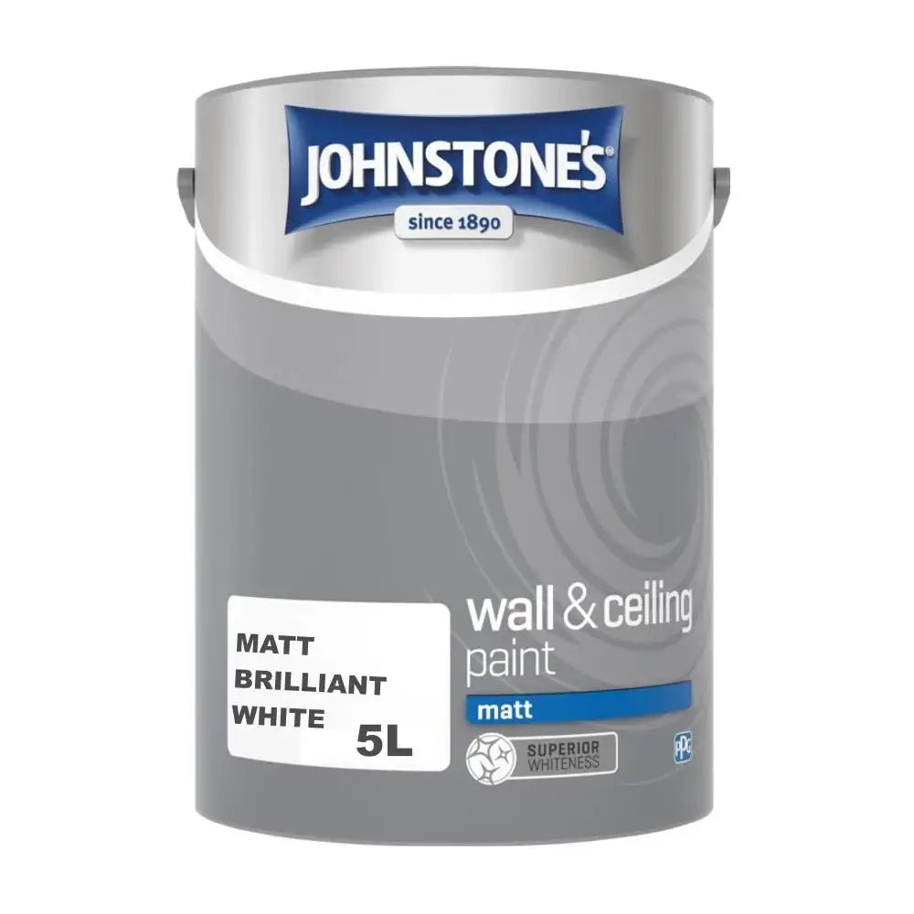 Johnstones Matt B/White 5Lt