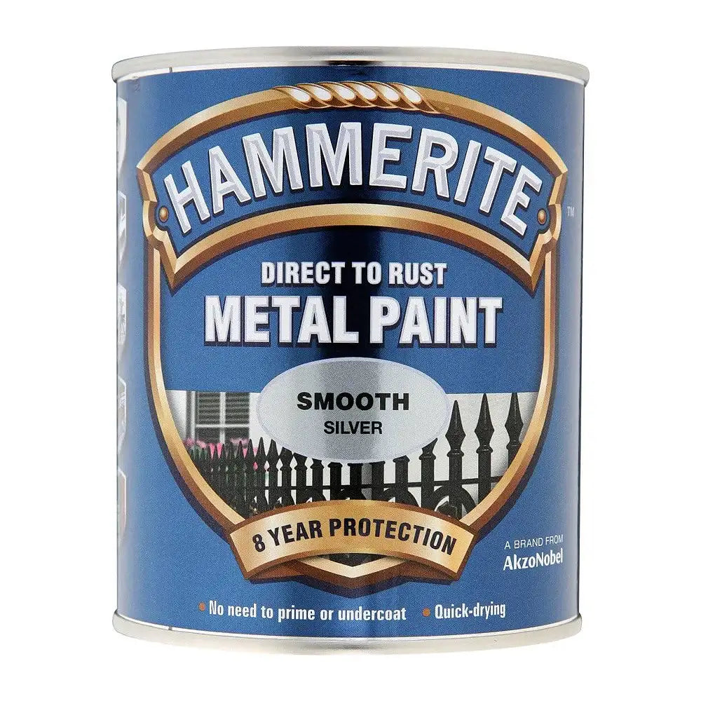 Hammerite Smooth Silver 750ml