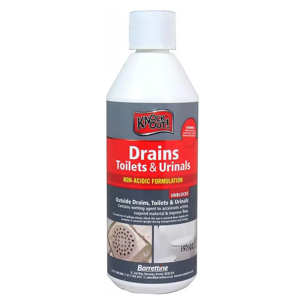 Knockout Drain Toilet & Urinal Unblocker 500ml