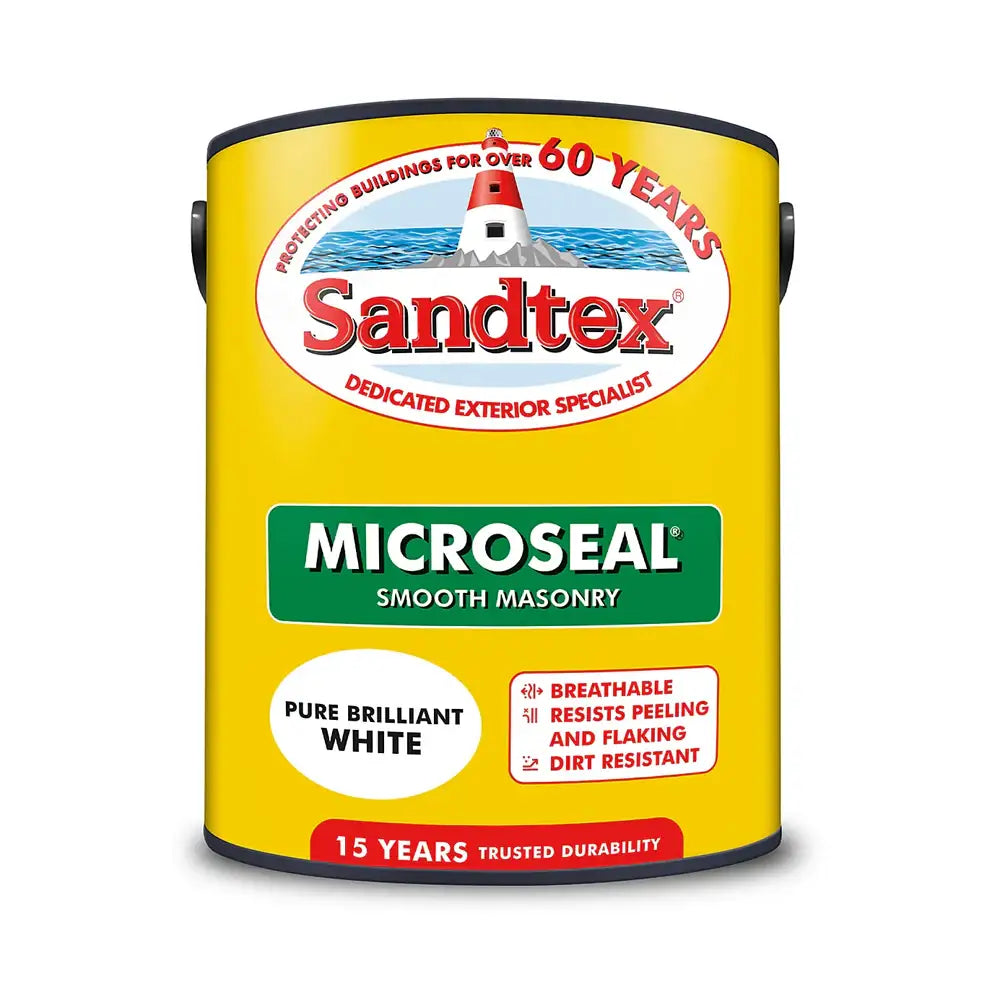 Sandtex Exterior Paint White 5L