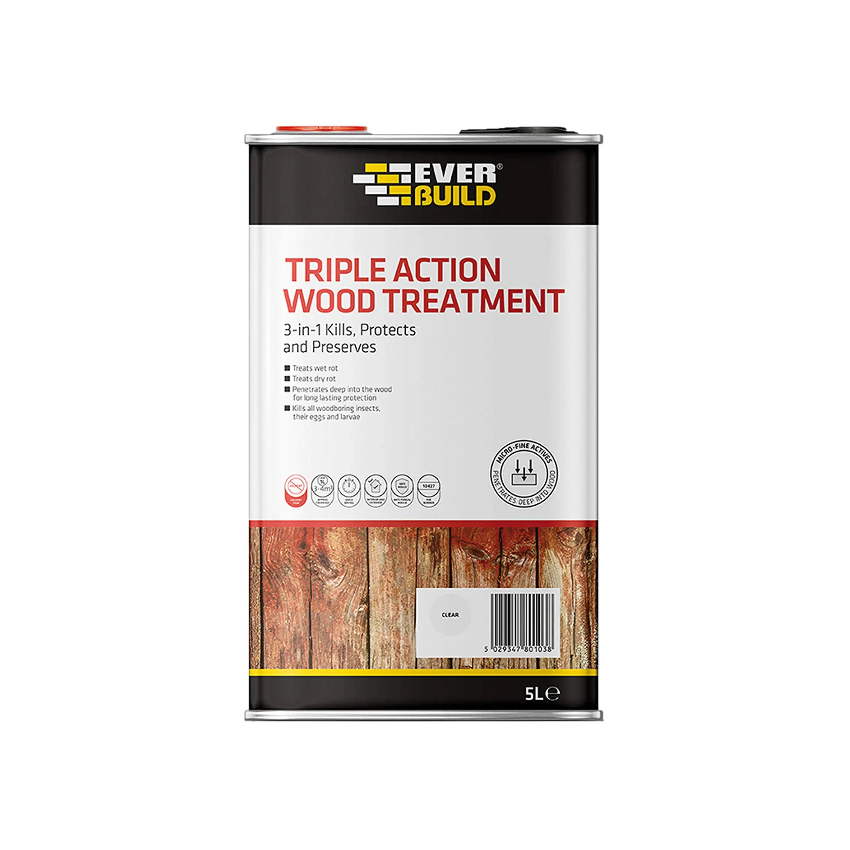 Everbuild Triple Action Wood Treatment 5L