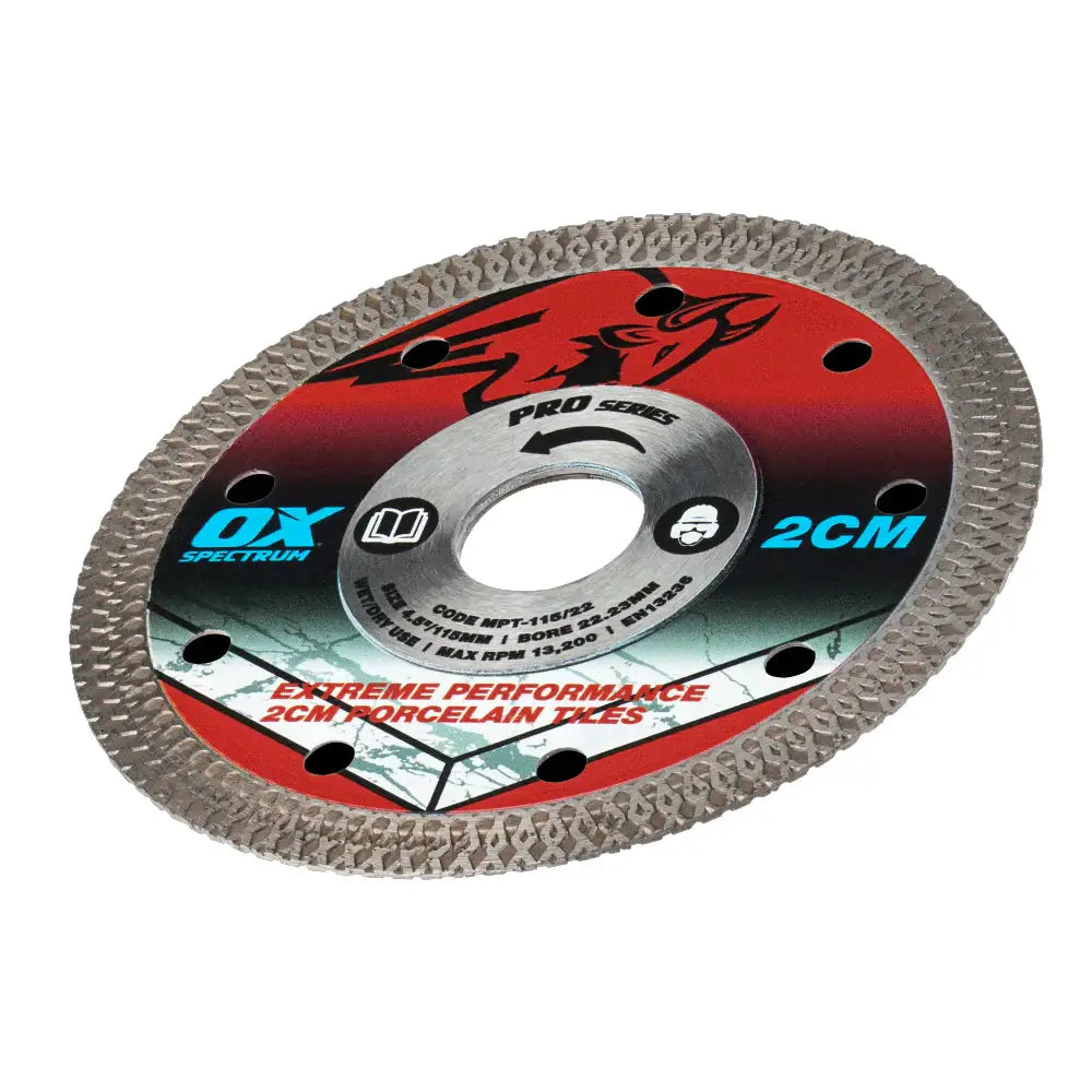 Ox Pro 2Cm Porcelain 115/22 Blade