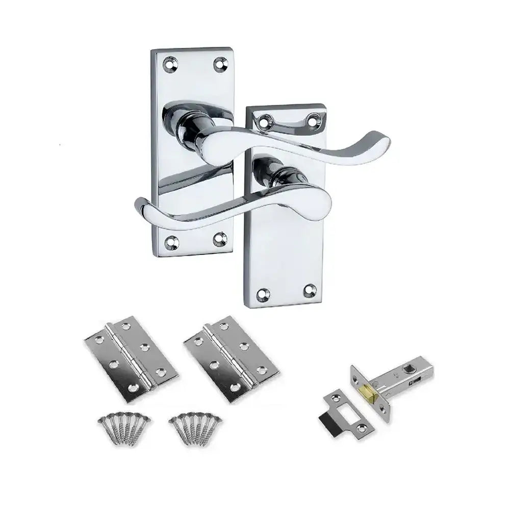 Fastpack Kitchen Door Latch Chromed