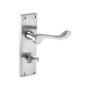 Fastpack Victorian Scroll Bathroom Door Handle Pair