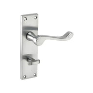 Fastpack Victorian Scroll Bathroom Door Handle Pair