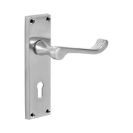 Fastpack Victorian Scroll Lock Satin Chrome 6 Inch