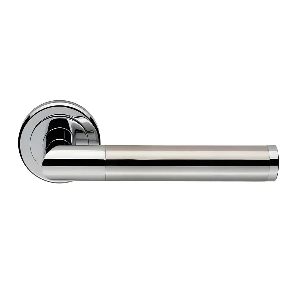 Fastpack Round Rose Dual Tone Door Handle Pair