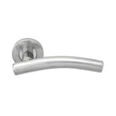 Fastpack Round Rose L Curve Door Handle Pair