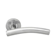 Fastpack Round Rose L Curve Door Handle Pair