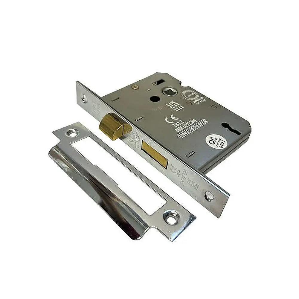 Fp 3 Lever Sash Lock Nickle 75Mm