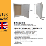 Tricel EB0013 3 Phase Recessed Electric Meter Box